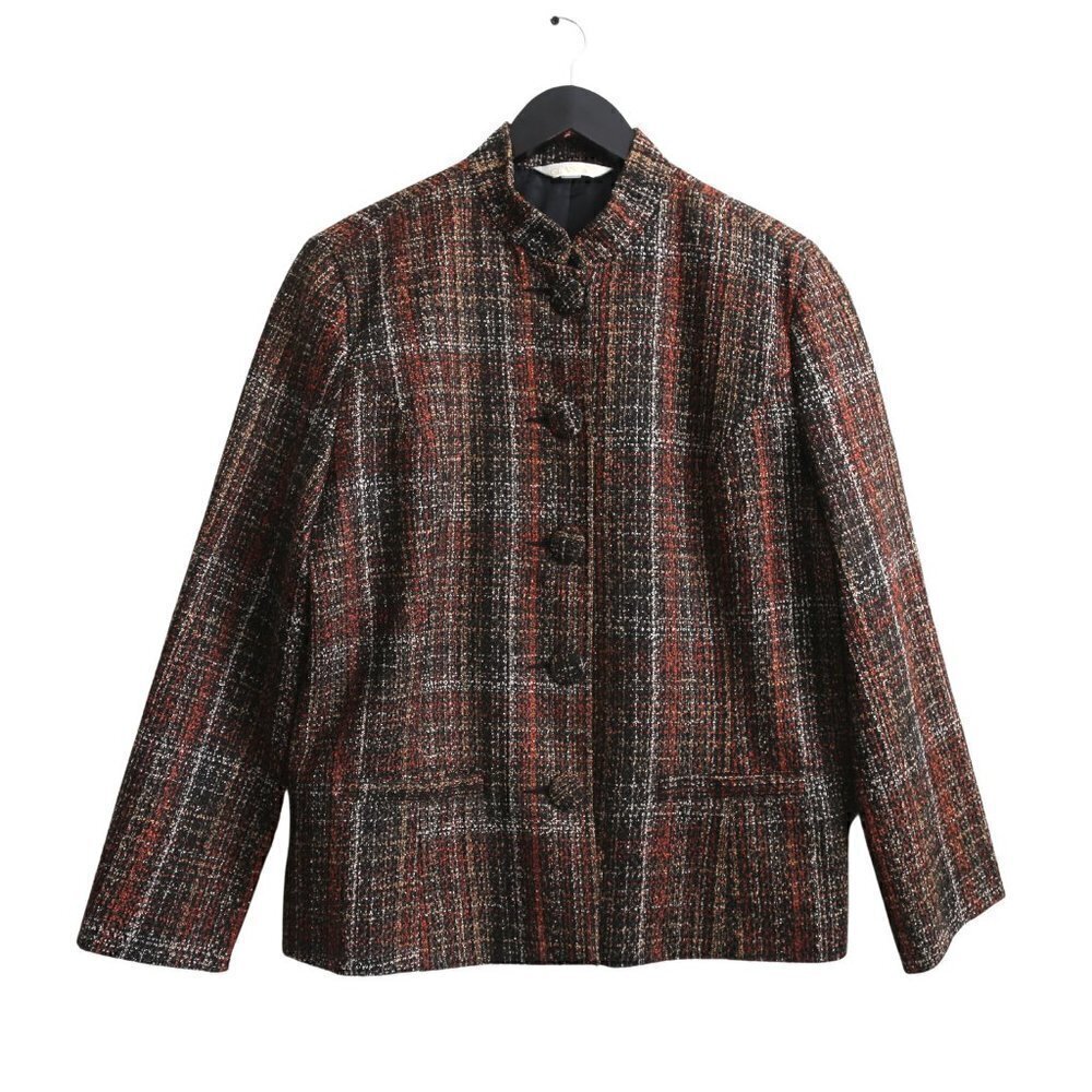 VINTAGE Tradition Classics Tweed Acrylic Blend Multicolor Blazer